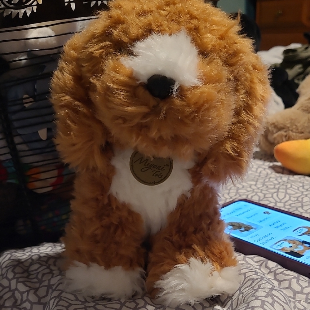Brown and White Stuffed Animal